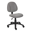 Scranton & Co Fabric Posture Office Chair with Waterfall Seat in Gray