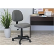 Scranton & Co Fabric Posture Office Chair with Waterfall Seat in Gray