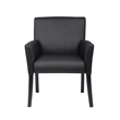 Scranton & Co Executive Box Arm Chair with Caressoft Upholstery & Mahogany Base