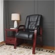 Scranton & Co Mid Back CaressoftPlus Guest Chair with Mahogany Wood Finish