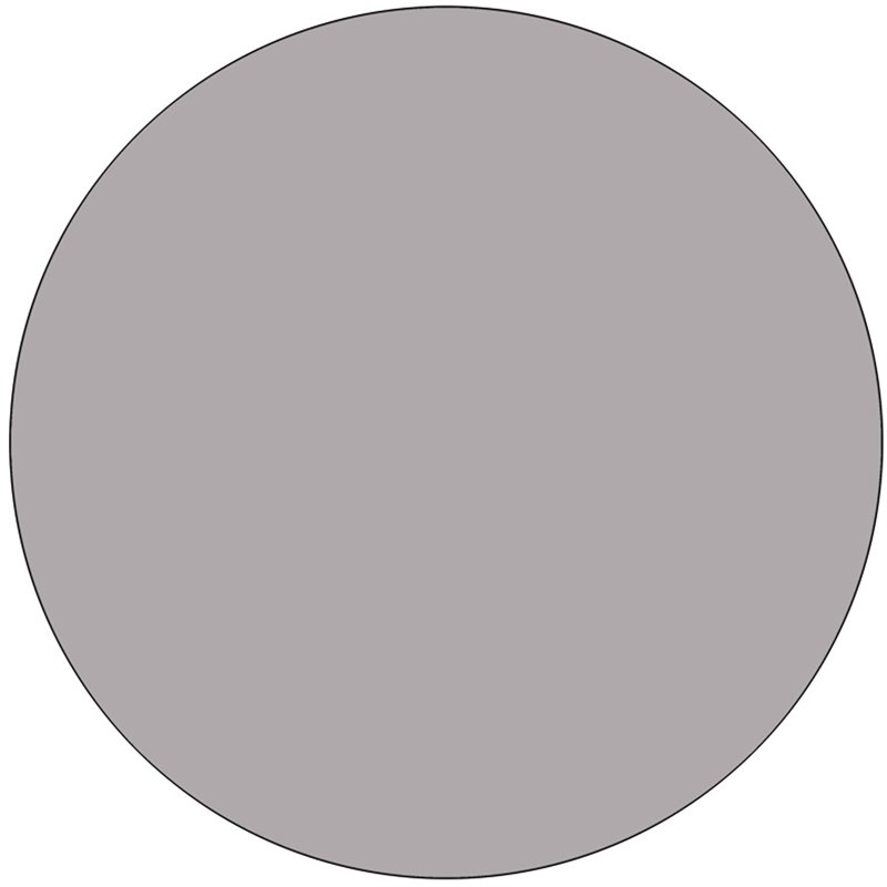 Scranton & Co Round Activity Table with Adjustable Steel Legs in Gray