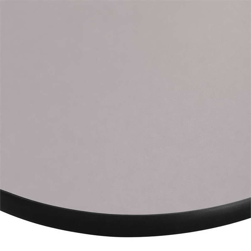 Scranton & Co Round Activity Table with Adjustable Steel Legs in Gray