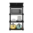 Scranton & Co Toolless Kitchen Shelf with Cabinet in Americano/Black