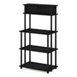 Scranton & Co Toolless Kitchen Shelf with Cabinet in Americano/Black