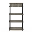Scranton & Co Toolless Kitchen Shelf with Cabinet in French Oak Grey/Black