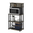 Scranton & Co Toolless Kitchen Shelf with Cabinet in French Oak Grey/Black