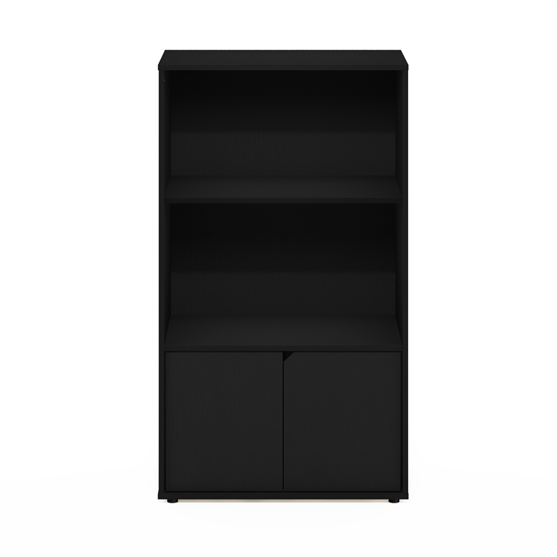 Scranton & Co Kitchen Storage Shelf with Cabinet in Americano