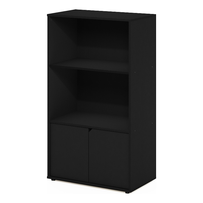 Scranton & Co Kitchen Storage Shelf with Cabinet in Americano