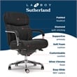 Scranton & Co Sutherland Quilted Faux Leather Executive Office Chair Black