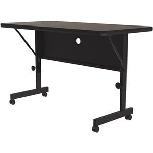 Scranton & Co 24&quotW x 72&quotD Flip Top Table Fusion Maple Adjustable Height