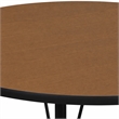 Scranton & Co Round Activity Table with Adjustable Steel Legs in Oak