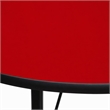 Scranton & Co Round Activity Table with Adjustable Steel Legs in Red