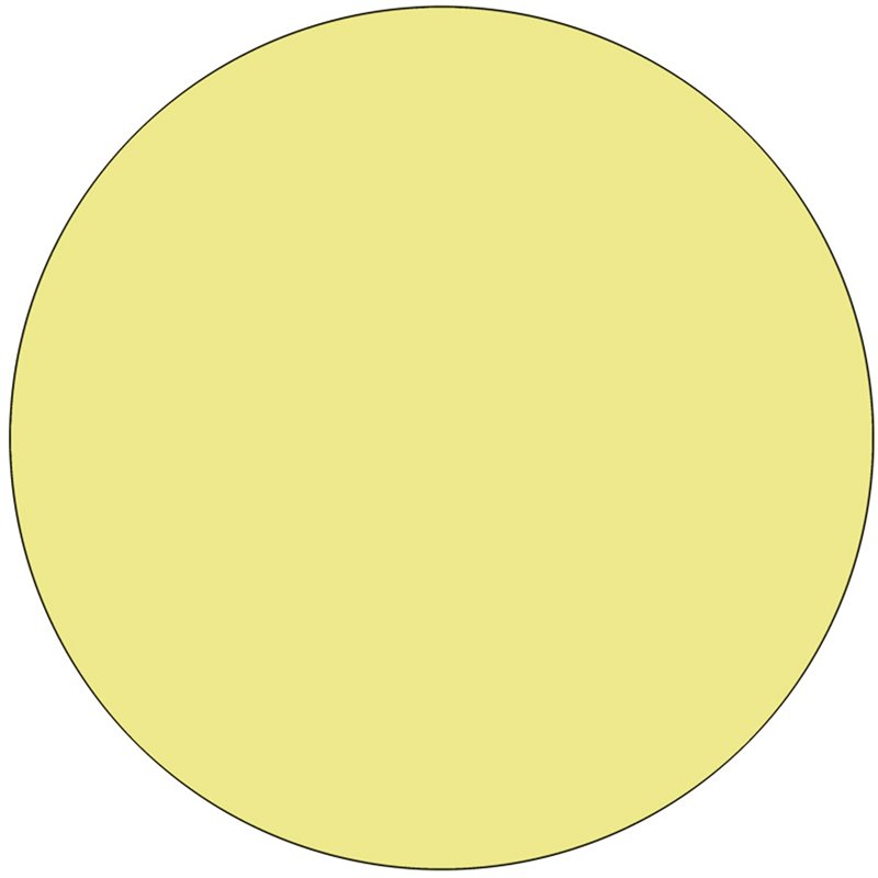 Scranton & Co Height Adjustable Round Activity Table in Yellow Finish