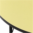 Scranton & Co Height Adjustable Round Activity Table in Yellow Finish