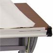 Scranton & Co Adjustable Drawing and Drafting Table in Pewter Frame