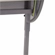 Scranton & Co Adjustable Drawing and Drafting Table in Pewter Frame