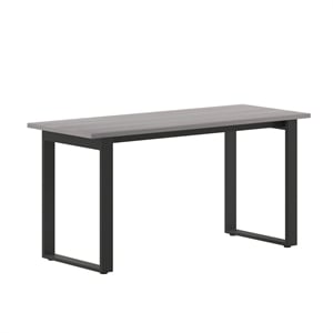 Scranton & Co 60x24 Conference Table with U-Frame Base in Gray Oak