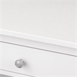 Scranton & Co Desk with Gray Ombre Drawers and White Exterior Finish