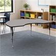 Scranton & Co Kidney Activity Table in Gray with Adjustable Legs