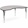 Scranton & Co Kidney Activity Table in Gray with Adjustable Legs