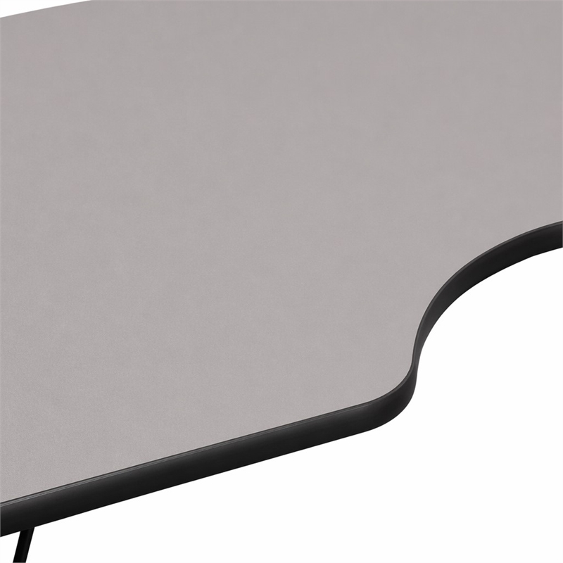 Scranton & Co Kidney Activity Table in Gray with Adjustable Legs