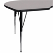 Scranton & Co Kidney Activity Table in Gray with Adjustable Legs