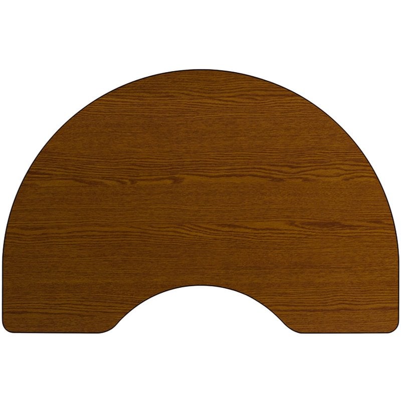 Scranton & Co Kidney Activity Table in Oak with Adjustable Height