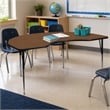 Scranton & Co Kidney Activity Table in Oak with Adjustable Height