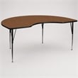 Scranton & Co Kidney Activity Table in Oak with Adjustable Height