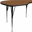 Scranton & Co Kidney Activity Table in Oak with Adjustable Height