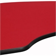 Scranton & Co Kidney Activity Table in Red with Adjustable Chrome Legs