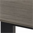 Scranton & Co Wood Laptop Desk in Oak Gray/Black with 3 Shelves