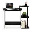 Scranton & Co Efficient Wood Laptop Desk with Shelves in Americano Black