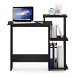 Scranton & Co Compact Laptop Desk with Storage Shelves in Dark Espresso