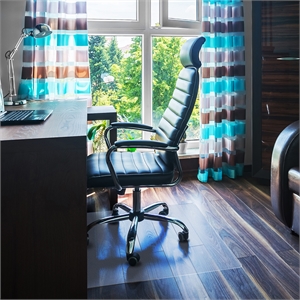 Scranton & Co 48&quot Square Polycarbonate Chair Mat for Carpet Flooring