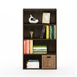 Scranton & Co 4-Tier Open Shelf in Columbia Walnut Engineered Wood