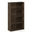 Scranton & Co 4-Tier Open Shelf in Columbia Walnut Engineered Wood