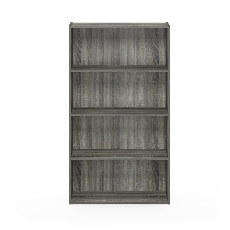 Scranton & Co 4-Tier Open Shelf in French Oak Grey Engineered Wood