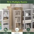Scranton & Co 3-Cube Engineered Wood Bookcase Closed Back in White