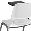 Scranton & Co Plastic Classroom Chair with Right Arm Tablet in White