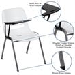 Scranton & Co Plastic Classroom Chair with Right Arm Tablet in White