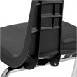 Scranton & Co 18 In Stack Chair with Plastic Seat Shell in Black