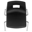Scranton & Co 18 In Stack Chair with Plastic Seat Shell in Black