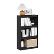 Scranton & Co 3-Tier Adjustable Bookcase in Blackwood Engineered Wood