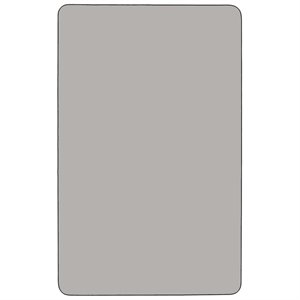 Scranton & Co Laminate Activity Table in Gray with Adjustable Chrome Legs