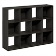 Scranton & Co 12-Cube Storage Bookshelf in Espresso for Living Room/Bedroom