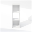 Scranton & Co 3-Cube Storage Cabinet Bookcase in White Engineered Wood