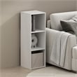 Scranton & Co 3-Cube Storage Cabinet Bookcase in White Engineered Wood