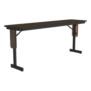 Scranton & Co 18&quot x 96&quot Folding Seminar Table in Walnut Finish