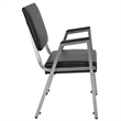 Scranton & Co Faux Leather Bariatric Reception Chair Black Vinyl